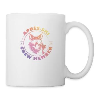 Fuchs Apres Ski Team Spruch Bunt - Tasse - Weiß - Rechts