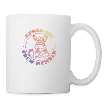 Esel Apres Ski Team Spruch Bunt - Tasse - Weiß - Rechts