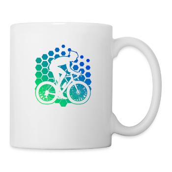 Road Bike Women's Road Cycling Road Cyclist - Mug - white - Right