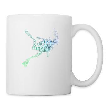 Scuba Diving Men's Diver Diving Scuba Diver - Mug - white - Right