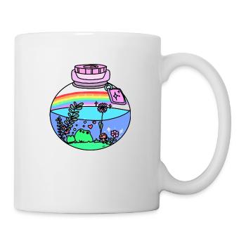 Frösche im Glas - Tasse - Weiß - Rechts