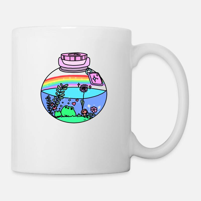 Frösche im Glas - Tasse - Weiß