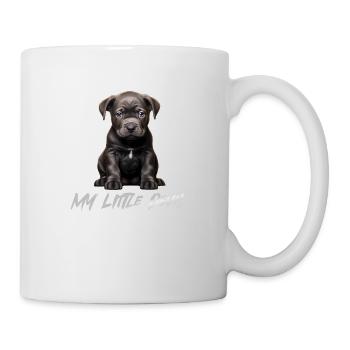 Blue Line Chien Pitbull Bébé Mon Petit Diable - Mug blanc - blanc - Droite