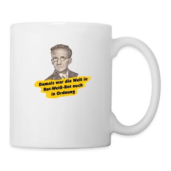 Schrödinger - 1000 Schilling in Österreich - Tasse - Weiß - Rechts