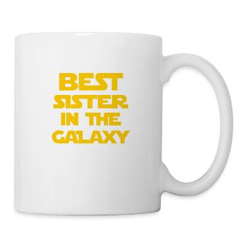Beste Schwester der Galaxie - Tasse - Weiß - Rechts