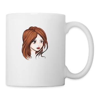 fille - Mug blanc - blanc - Droite
