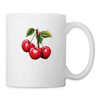 Cherry Triplets - Mug blanc - blanc - Droite