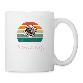 Légende du hockey rétro - Mug blanc - blanc - Droite
