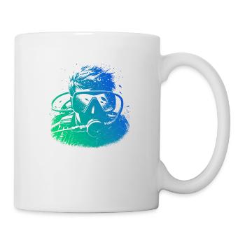 Men's Free Dive Diving Diver Scuba Diver - Mug - white - Right