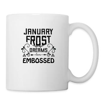 January frost dreams embossed - Mug - white - Right