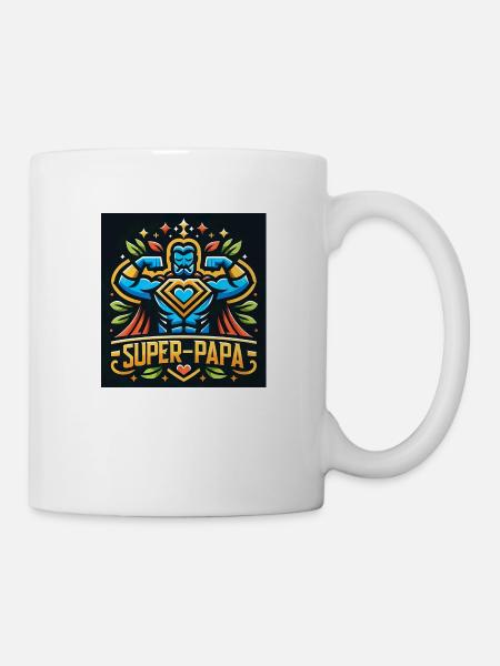 Super-Dad-Familienheld - Tasse - Weiß