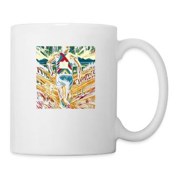Cross Country Geschenk: Design Sportler - Tasse - Weiß - Rechts