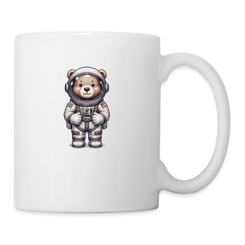 Cute Bear Astronaut - Tasse - Weiß - Rechts