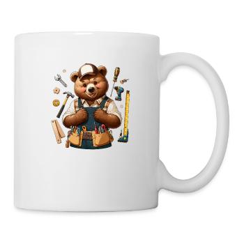 Cute Bear Craftsman - Tasse - Weiß - Rechts