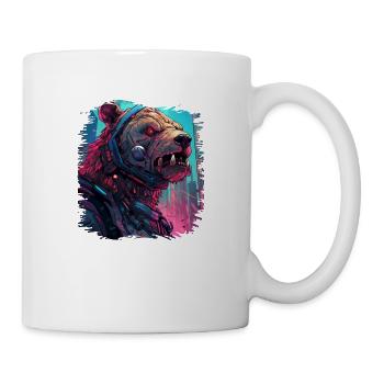 present present idea eco-friendly grizzly mammal - Tasse - Weiß - Rechts