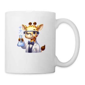 Cute Giraffe Scientist - Tasse - Weiß - Rechts