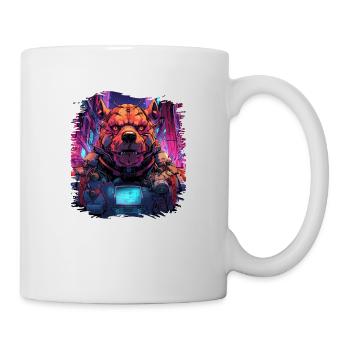 gift birthday present idea funny wild animal - Tasse - Weiß - Rechts