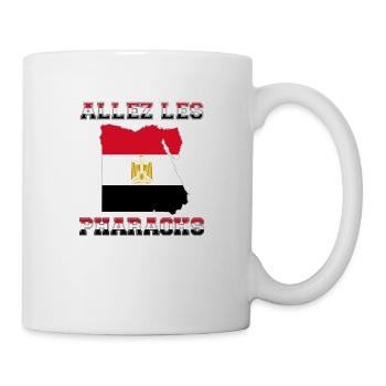 Allez LES Pharaons Maillot de Pied Al Faraena - Mug blanc - blanc - Droite