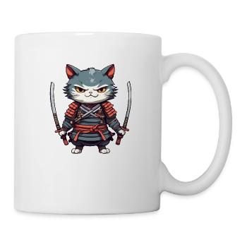 Samurai Cat #35 - Mug - white - Right