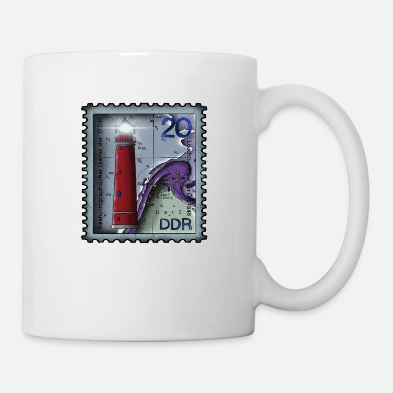 Lighthouse Stamp - Mug - white