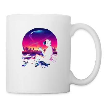 VR Skyline : des jeux futuristes - Mug blanc - blanc - Droite