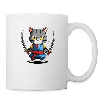 Samurai Cat #39 - Mug - white - Right