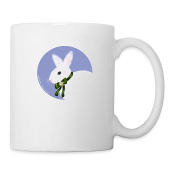 Lapin blanc - Mug blanc - blanc - Droite