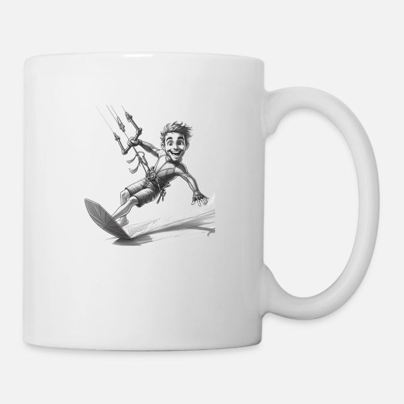 Kitesurfer 107 - Tasse - Weiß