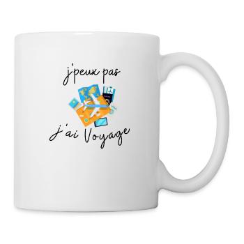 J peux pas j ai Voyage - Mug blanc - blanc - Droite