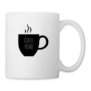 Café - Mug blanc - blanc - Droite