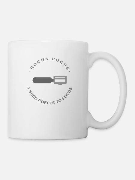 coffee for focus - Tasse - Weiß