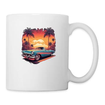 Voiture vintage - Mug blanc - blanc - Droite
