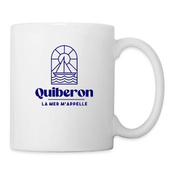 Quiberon la mer m'appelle Bretagne Morbihan56 bzh - Mug blanc - blanc - Droite
