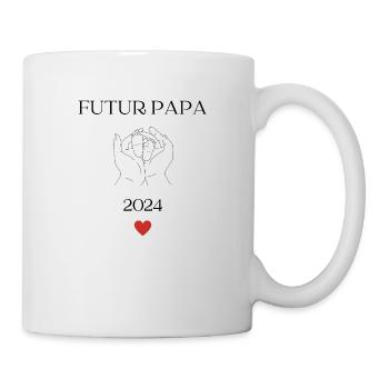 Futur papa 2024 - Mug blanc - blanc - Droite