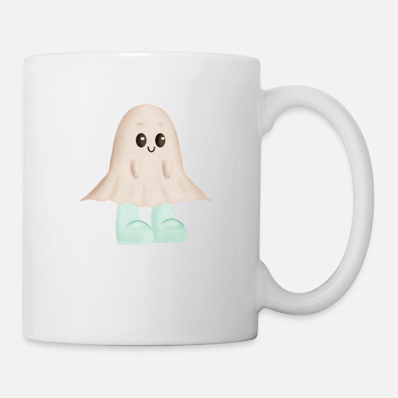 Little Ghost in Boots - Mug - white