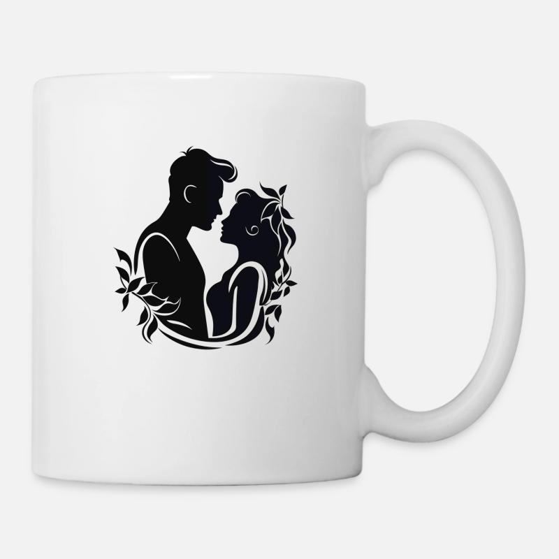 Mistletoe Kiss - Mug - white