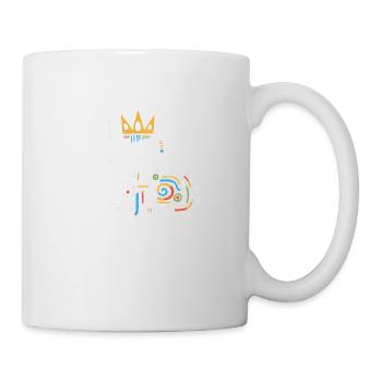 Chat peinture abstraite artwork - Mug blanc - blanc - Droite