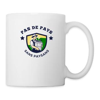 Pas de pays sans paysans - Mug blanc - blanc - Droite