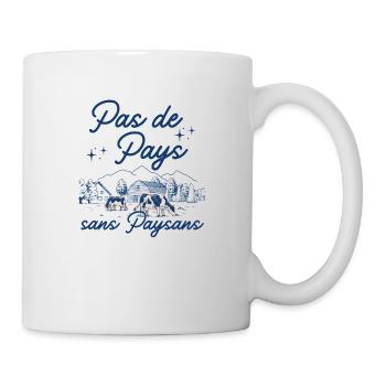 Pas de pays sans paysans - Mug blanc - blanc - Droite