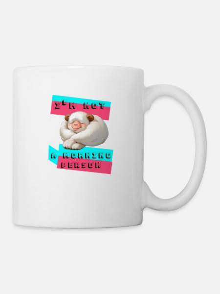 Je ne suis pas le matin - Mug blanc - blanc