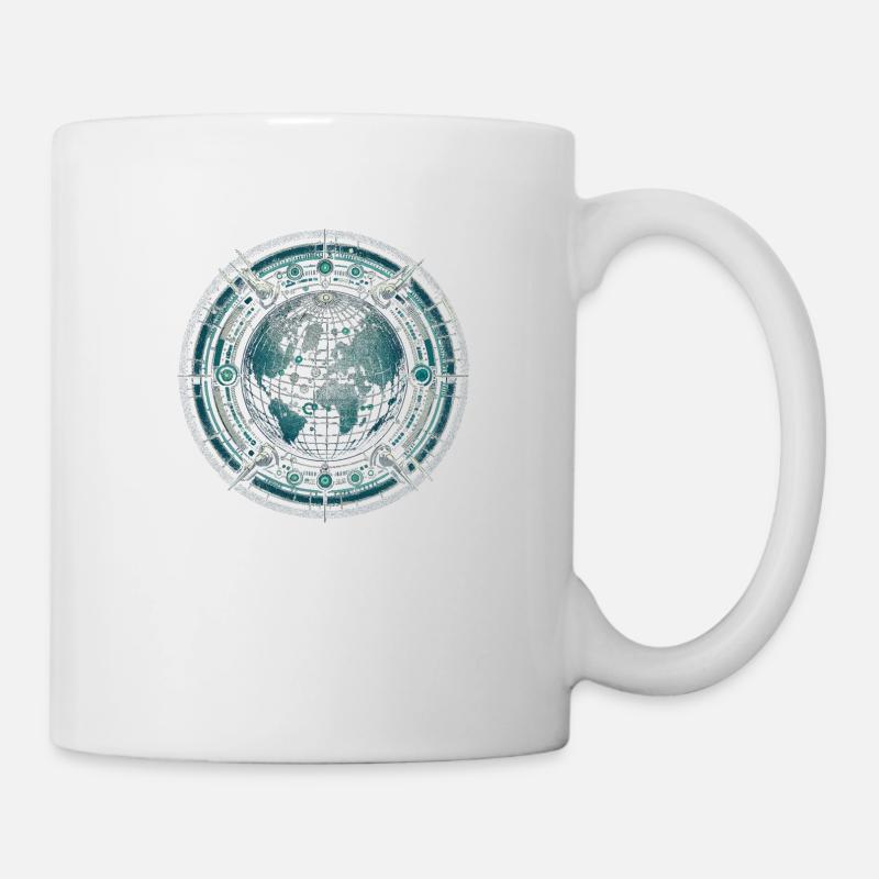 Grille de surveillance mondiale - Mug blanc - blanc