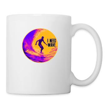 I Need Wave - Surfer - Mug - white - Right