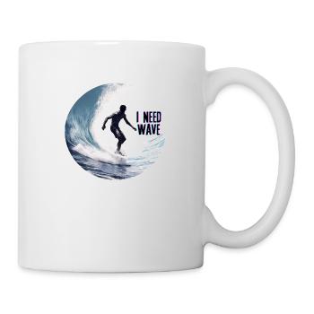 Surfer on the Wave Nature - Mug - white - Right