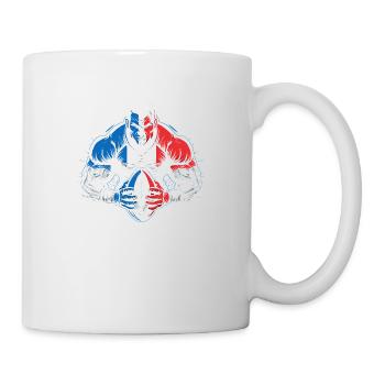 Rugbyman français - Mug blanc - blanc - Droite