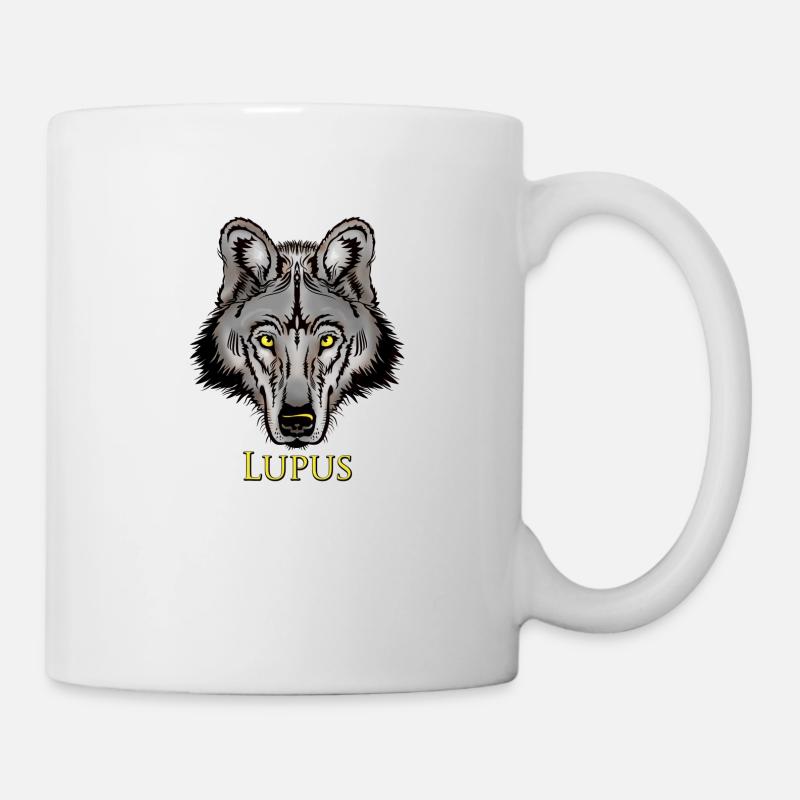 Lupus Wolf - Tasse - Weiß