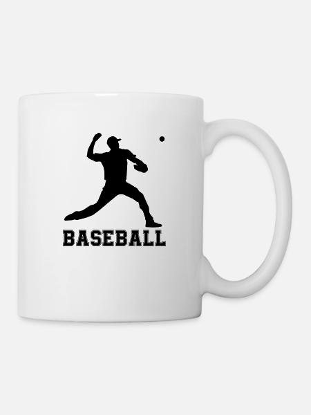 baseball - Tasse - Weiß