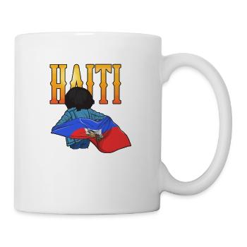 Haiti Haitian Flagge Frau Prinzessin I Geschenk - Tasse - Weiß - Rechts
