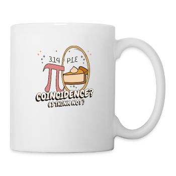 Coïncidence? Je ne pense pas, Pi Day 3.14 Pi Symbol - Mug blanc - blanc - Droite