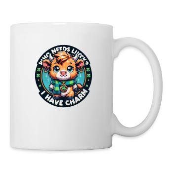 Saint Patrick's Day - Baby Highland Calf - Mug - white - Right