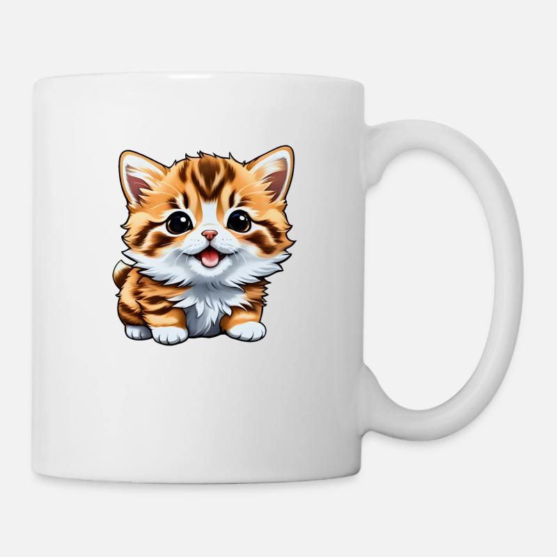 Süße Katze Geschenk - Tasse - Weiß